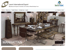 Tablet Screenshot of laxmiexport.com